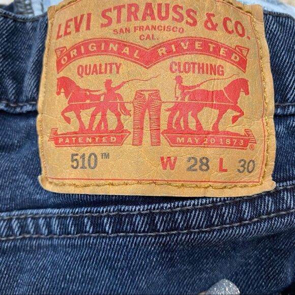 Ladies Levis 501 Indigo Wash‎ Skinny Fit Jeans Size 27x27 - Picture 4 of 11